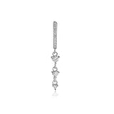BOUCLE D'OREILLE LUXURIOUS SILVER