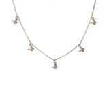 COLLIER FLOWER SILVER