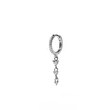 BOUCLE D'OREILLE LUXURIOUS SILVER